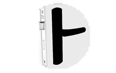 FECHADURA WC ALAVANCA ESPELHO IPANEMA MAÇANETA PRETA - REF.03023.0640.92 - SOPRANO