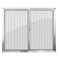 JANELA DE ALUMÍNIO 80X80 COM 2 FOLHAS VIDRO CANELADO HOME QUALITY / REF. EMC022003